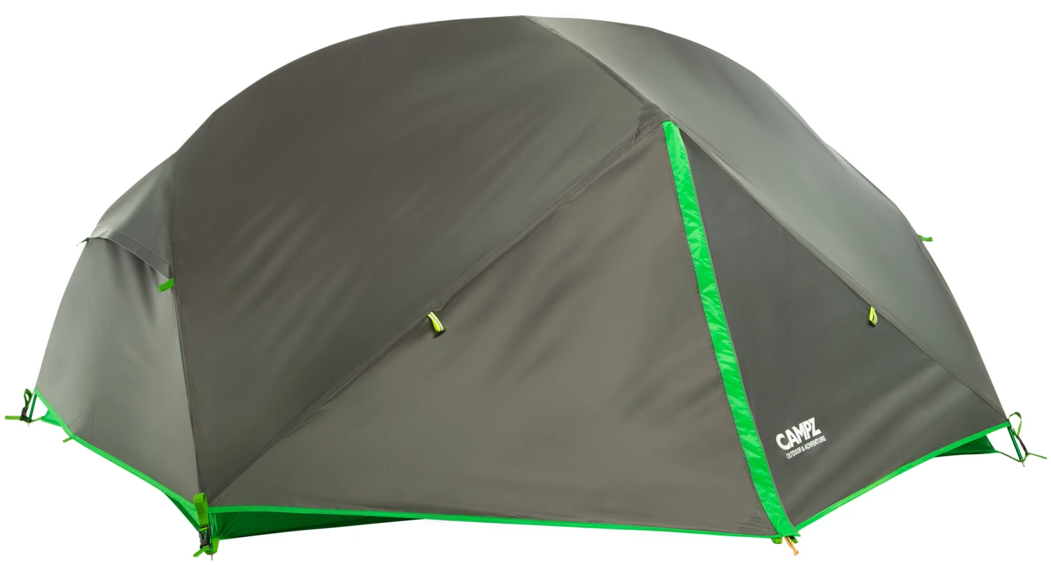CAMPZ Lacanau 3P Tent, grijs/groen CAMPZ Lacanau 3P Tent, Grijs/groen -Kampeer Sport Winkel campz lacanau 3p zelt dunkelgrau gruen 1