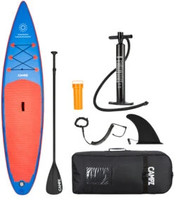 CAMPZ Racing Inflatable SUP Set, Blauw/oranje