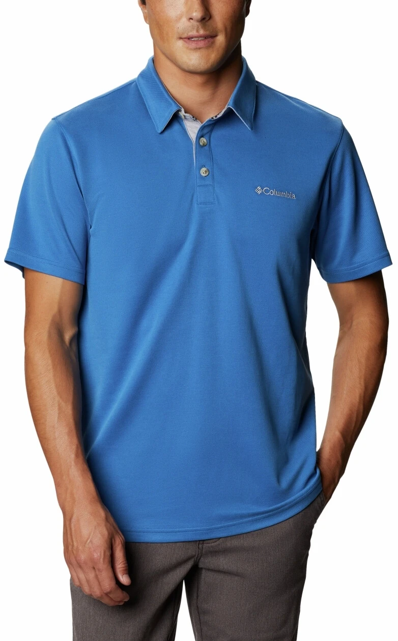 Columbia Nelson Point Polo Heren, blauw Columbia Nelson Point Polo Heren, Blauw -Kampeer Sport Winkel columbia nelson point polo herren bright indigo 1