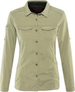 Craghoppers NosiLife Adventure II Longsleeve Shirt Dames, Olijf