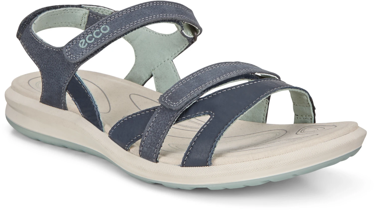 ECCO Cruise II Sandalen Dames, blauw ECCO Cruise II Sandalen Dames, Blauw -Kampeer Sport Winkel ecco cruise ii sandals women marine ice flower 1