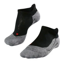 Falke TK5 Onzichtbare Trekkingsokken Dames, Zwart/grijs