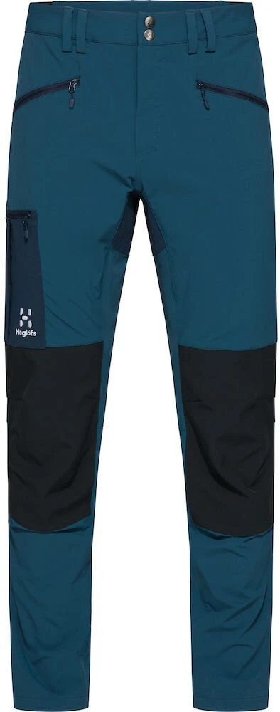 Haglöfs Rugged Slim Broek Heren, blauw/zwart Haglöfs Rugged Slim Broek Heren, Blauw/zwart -Kampeer Sport Winkel hagloefs rugged slim pants men dark ocean true black 1