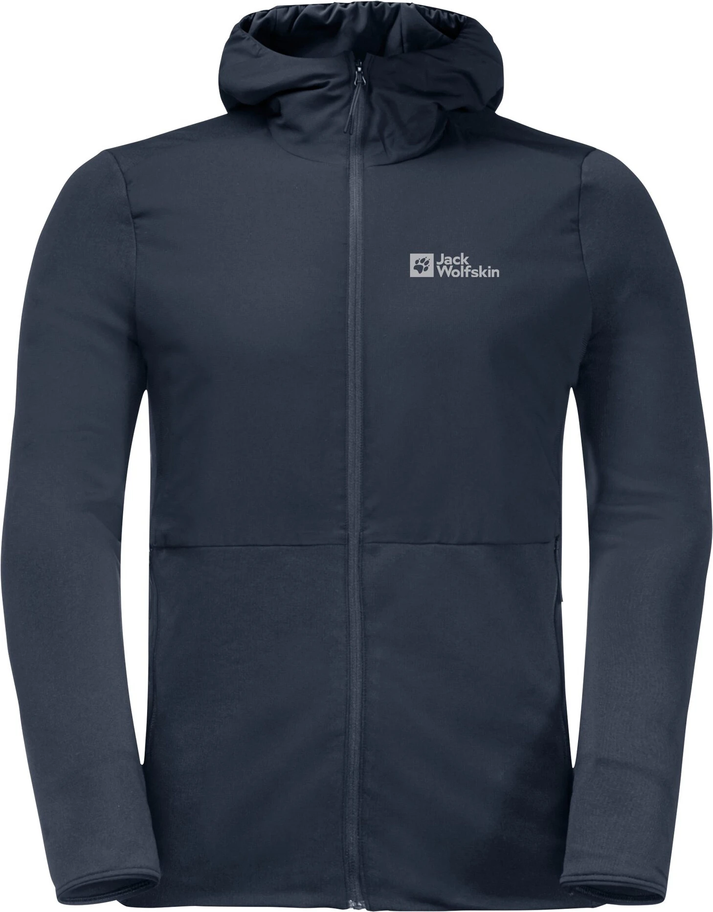 Jack Wolfskin Pack & Go Hybride jas Heren, blauw Jack Wolfskin Pack & Go Hybride Jas Heren, Blauw -Kampeer Sport Winkel jack wolfskin pack go hybrid jacket men night blue 1