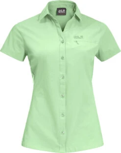 Jack Wolfskin Peak SS Shirt Dames, Groen