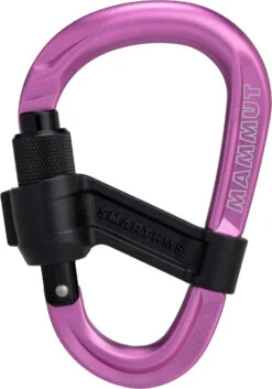 Mammut Smart HMS 2.0 Screwgate Carabiner, Roze/zwart