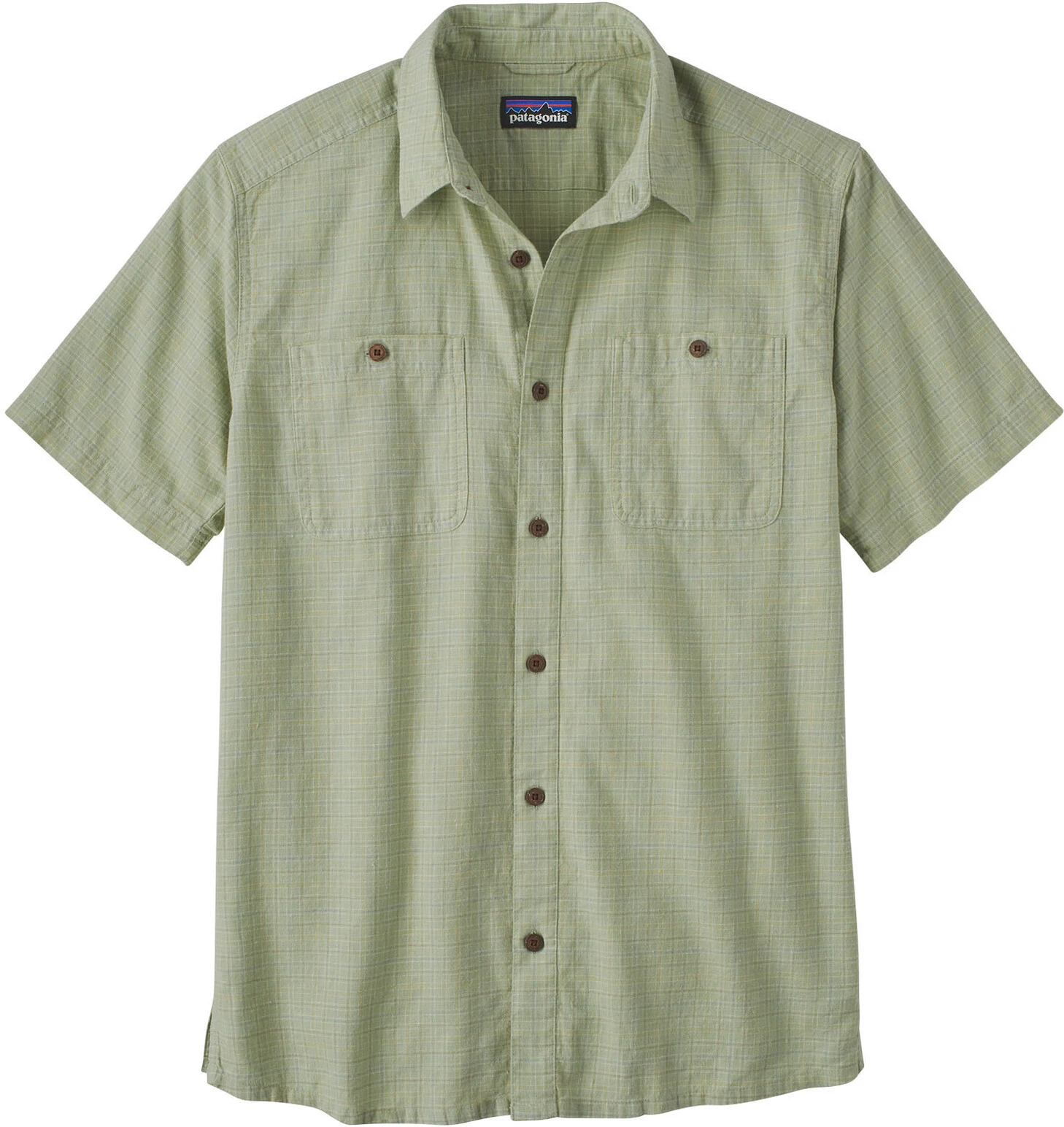 Patagonia Back Step SS Shirt Men, groen Patagonia Back Step SS Shirt Men, Groen -Kampeer Sport Winkel patagonia back step ss shirt men rainfall plaid salvia green 1