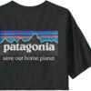 Patagonia P-6 Mission Organic T-Shirt Men, Zwart