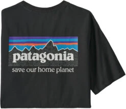 Patagonia P-6 Mission Organic T-Shirt Men, Zwart