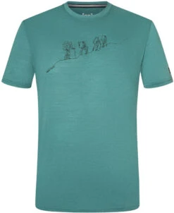 Super.natural Hiking Tee Heren, Turquoise