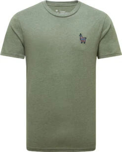 Tentree Peru Embroidered Llama T-shirt Heren, Groen