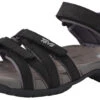 Teva Tirra Leather Sandalen Dames, Zwart/wit
